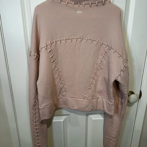 ALO Yoga Pink  Jacket with Stitch Accents - Picture 2 of 8